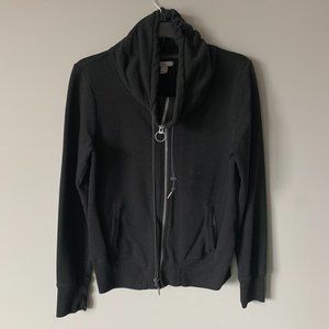 Old Navy Zip-up / Zipper Jacket - Cowl / Scoop Neck - Black